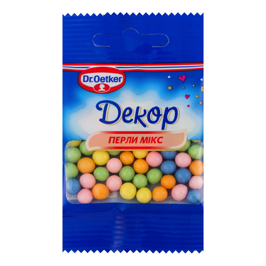 Посипка цук.дек.перли мікс Dr.Oetker10 г