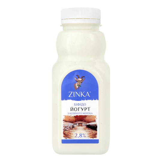 Біфідойогурт 2,8% Zinka б/нап.пл.300г