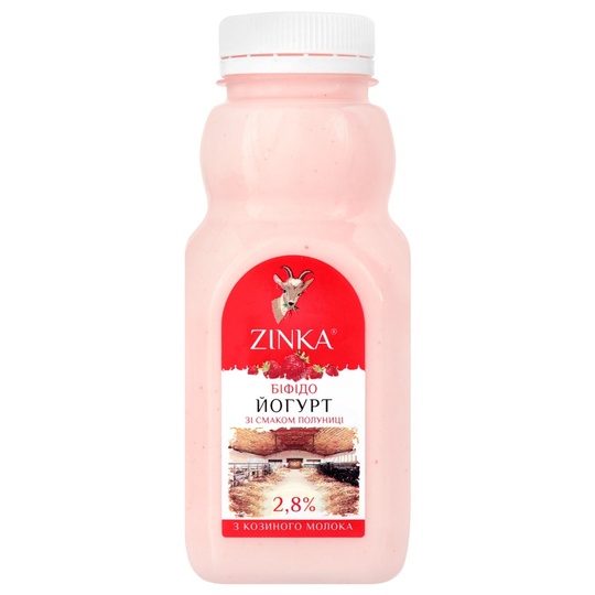 Біфідойогурт 2,8 % см.пол.Zinka пл.300г