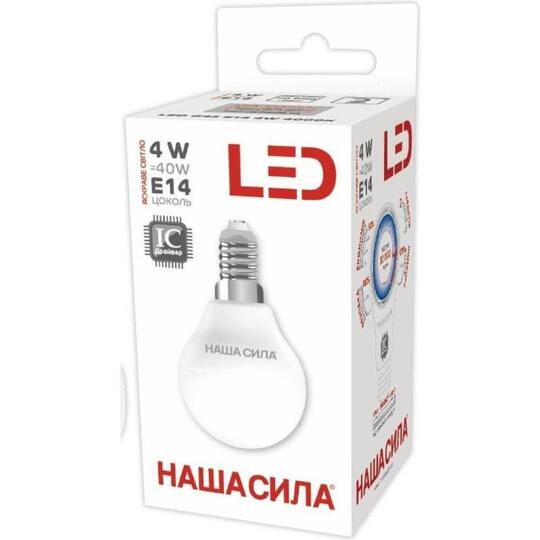 Лампа св/д.лс Наша сила LED G45 4W 4000K