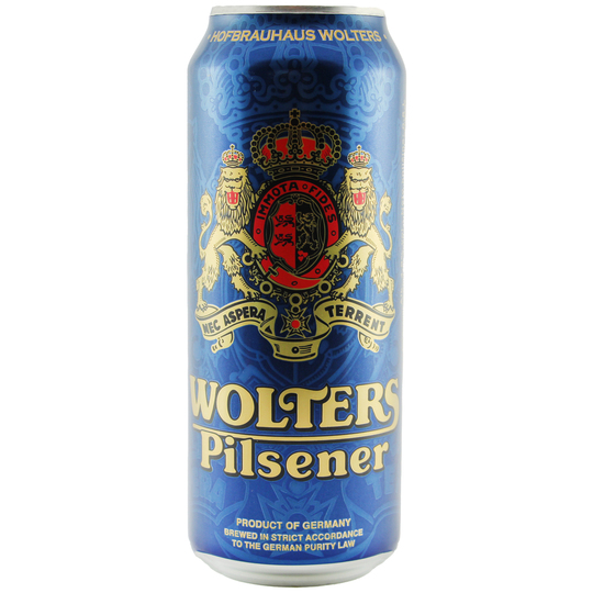 Пиво св. Wolters Pilsner 4,9% 0,5л з/б