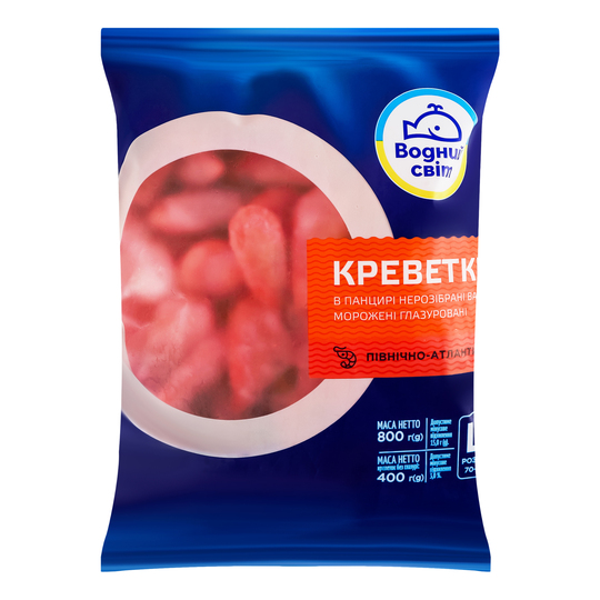 Креветки в/м 70-90 Водний світ 800г