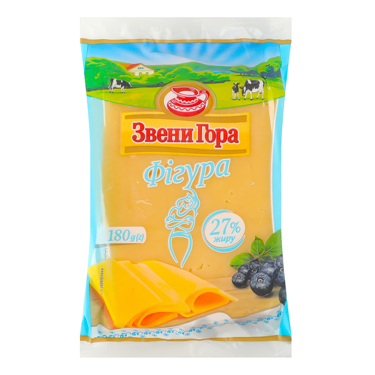 Сир тв.Фігура 27% Звени Гора брус 180г