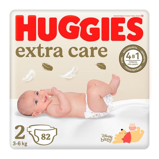 Підгузок Huggies EXCTRA CARE 2,82 шт