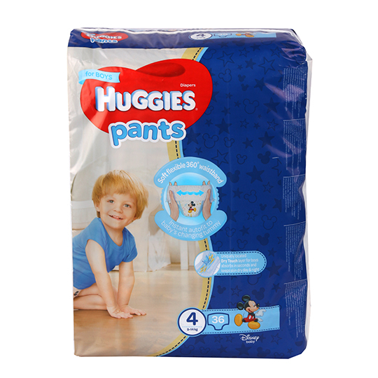 Трусики-підгузники huggies 4 ,36шт Хлоп