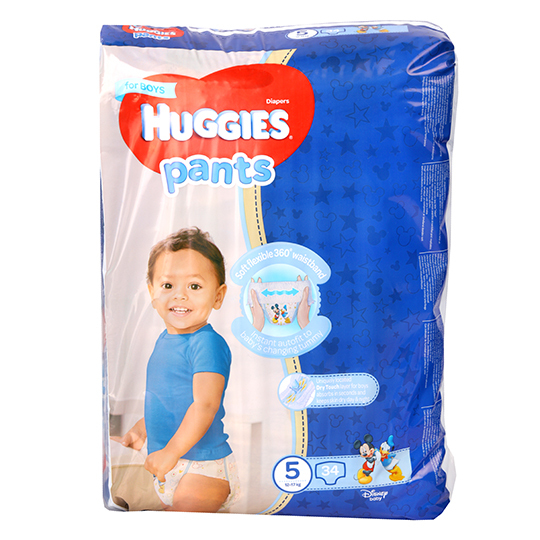 Трусики-підгузники huggies 5,34шт Хлопч