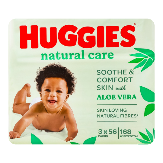 Серветки вол Huggies Нейчерал Кеар 168шт