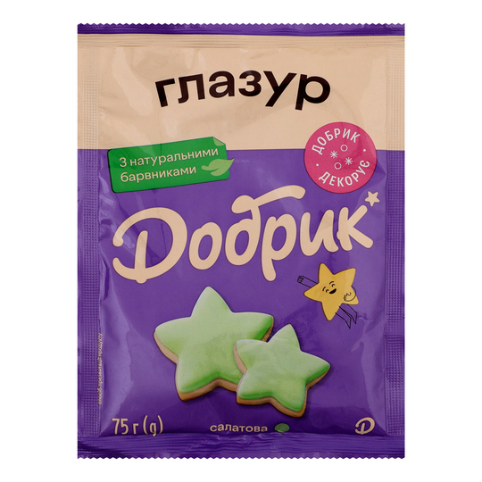 Глазур кол.4 кольори,Добрик 75 г