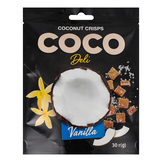 Чiпси кокосовi Coco Deli Ваніль 30г