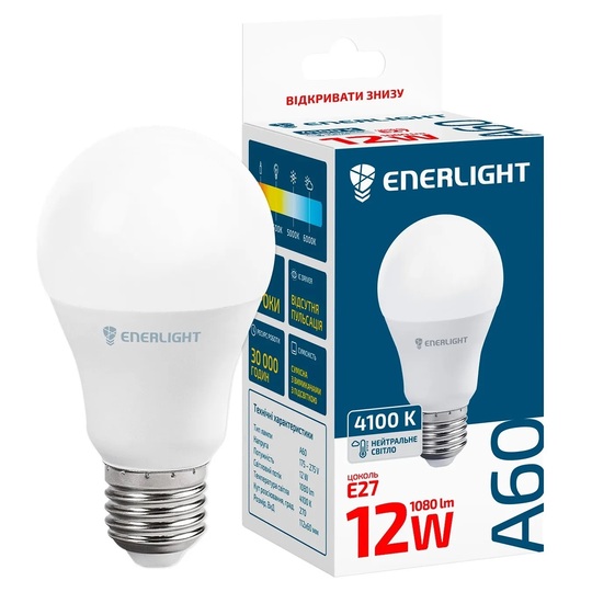 Лампа св/д.Enerlight A60 12Вт 4100K E27