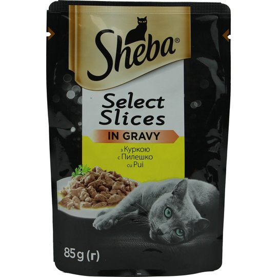 Пауч з куркою в соусі Sheba 85г