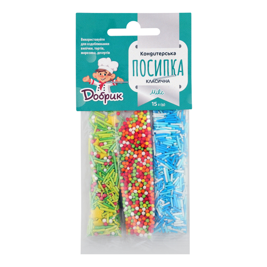 Посипка класична мікс Добрик 15г