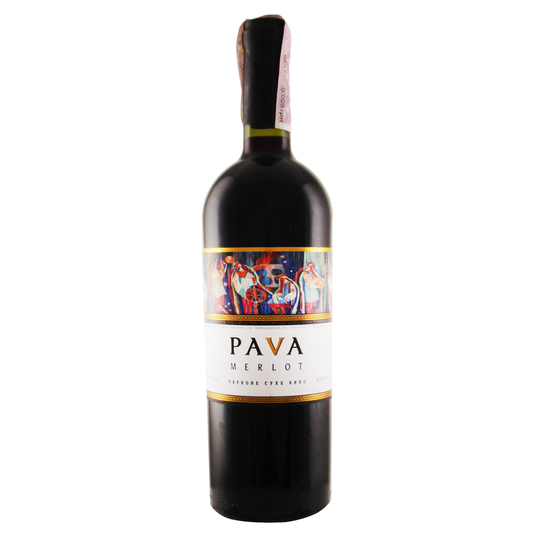 Вино 11% 0,75л вин.Merlot ч.сух.PAVA