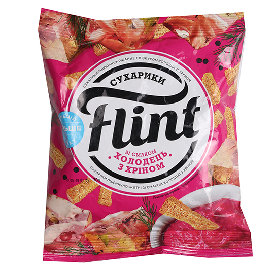 Сухарики холодець з хріном  Flint 60г