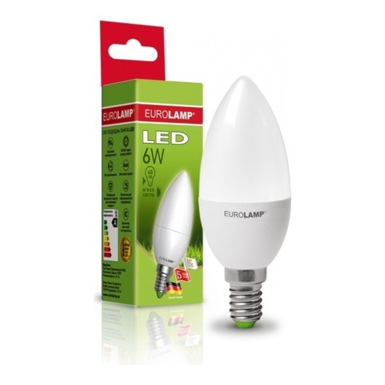 Лампа Eurolamp Eko LED D CL 6W E14 3000K