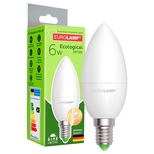 Лампа Eurolamp Eko LED D CL 6W E14 4000K
