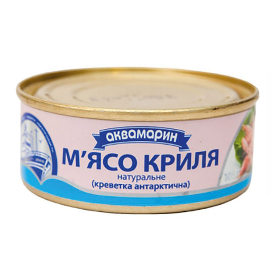 М'ясо криля натуральне Аквамарин 100г