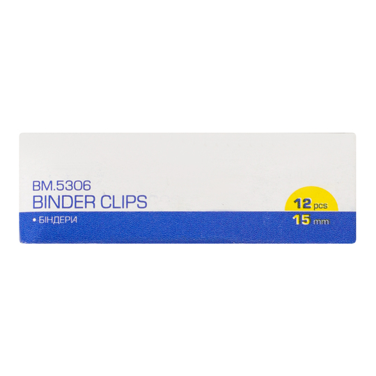 Біндер BM.5306 Buromax 15мм 12штук