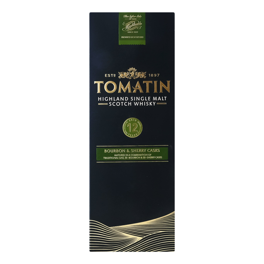 Віскі Tomatin 12р.43% 0,7л п/у