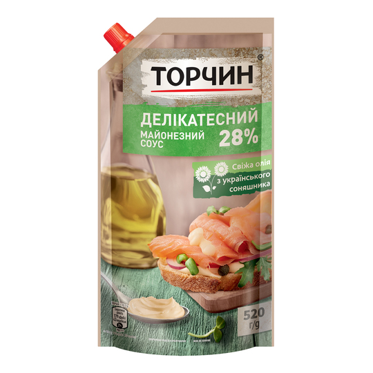 Соус майонезний делікатесний Торчин 520г