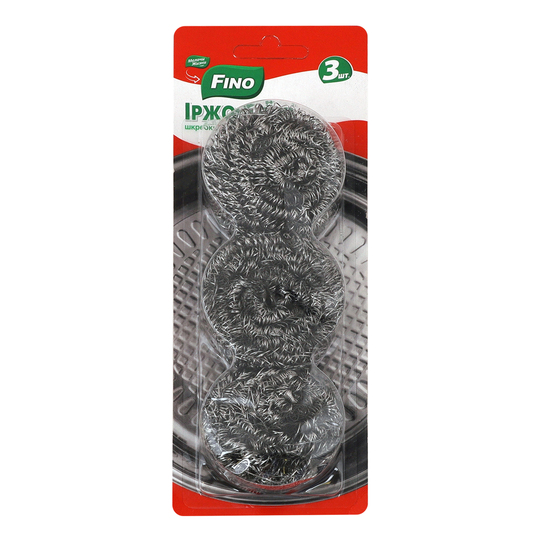 Шкребок нерж.Fino стріч.3шт/уп