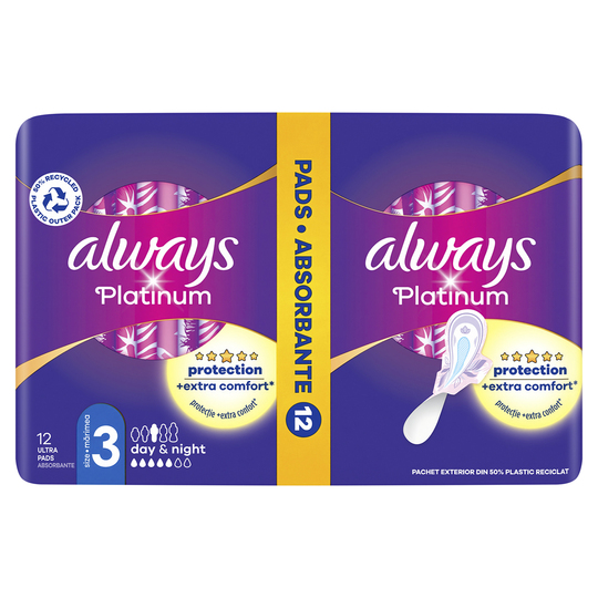 Прокладки Platin.Night Always Ultra 12шт