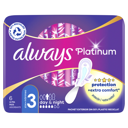Прокладки Platin.Night Always Ultra 6шт