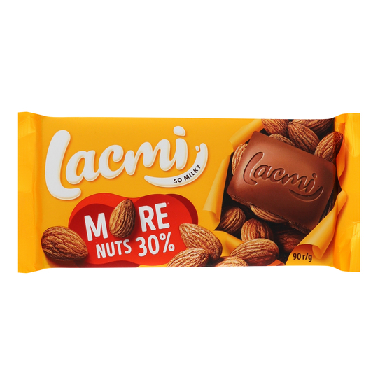 Шоколад мол.з цілим мигдалем Lacmi 90г