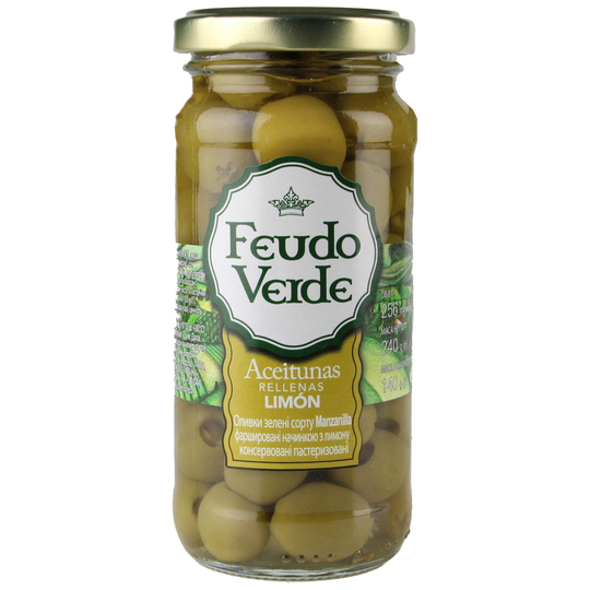 Оливки зел.Manzan.з лим.Feudo verde 240г