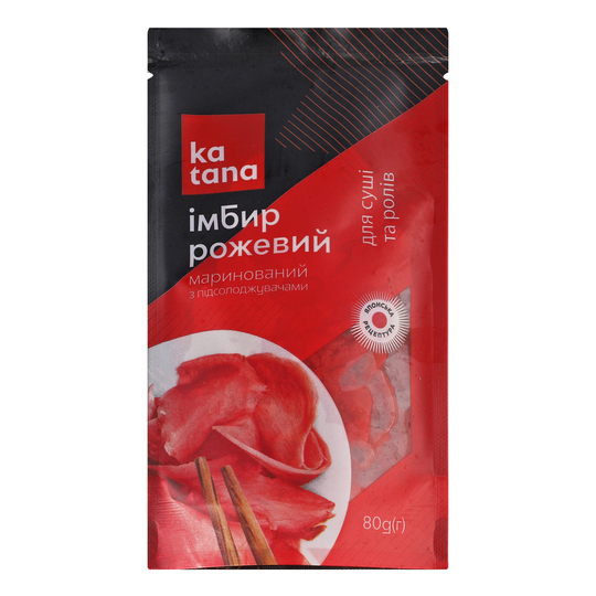 Імбир маринований рожевий д/п Катана 80г