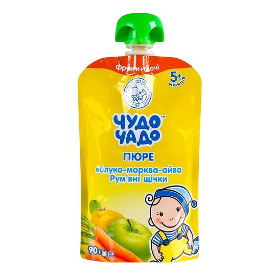 Пюре Чудо-Чадо ябл.мор.айви віт.С 90г