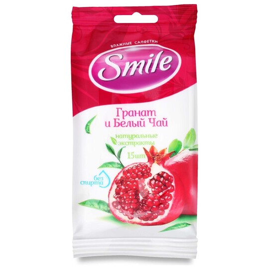 Серветка волога Дейлі фрукти SMILE 15шт