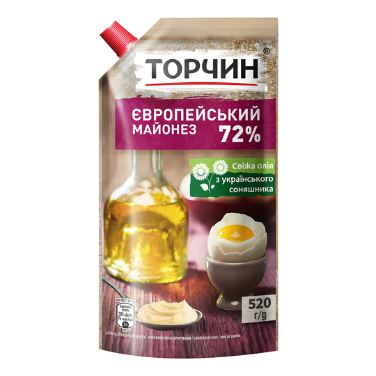 Майонез європейський Торчин 520г