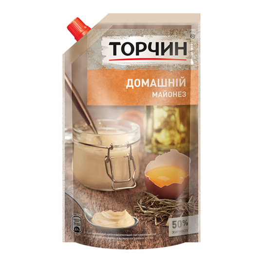 Майонез домашній 50% Торчин 520г