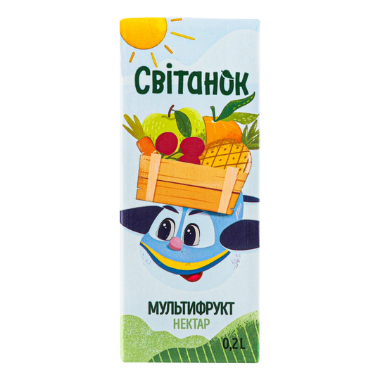 Нектар мультифр.з вітамін.Світанок 0,2л