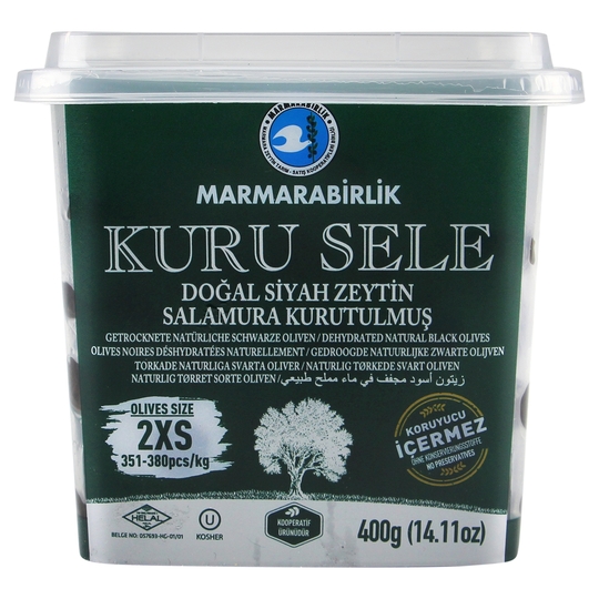 Маслини ч.в'ял.KURU S.MARMARABIRLIK 400г