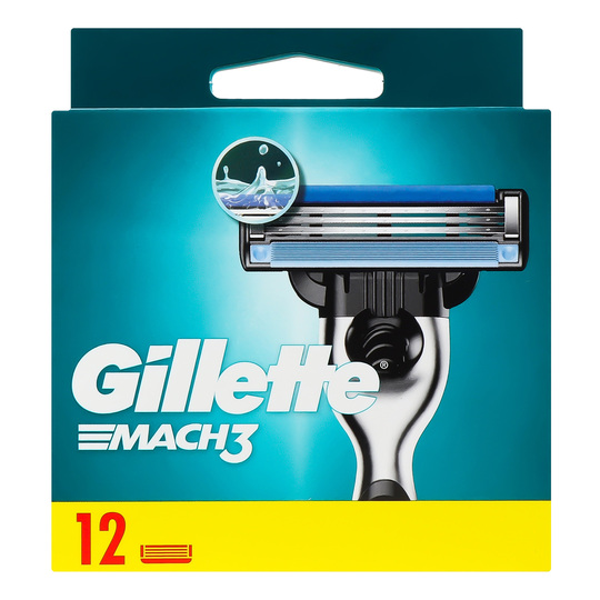 Картрiдж д/гоління MACH3 12шт