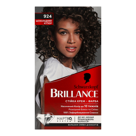 Крем-фарба BRILLANCE 924 Шоколад.Кутюр