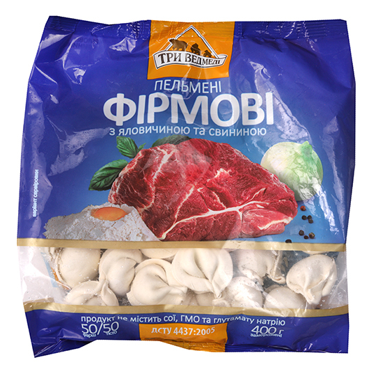 Пельмені Фірмові Три Ведмедi 400г
