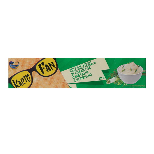 Чипси картопл. сметана зел. KartoFUN 50