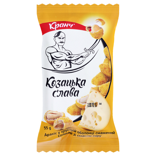 Арахіс смаж. в/об сир Козацька Слава 55г