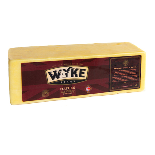 Сир Чеддер 34,9% м'як. біл. Wyke ваг