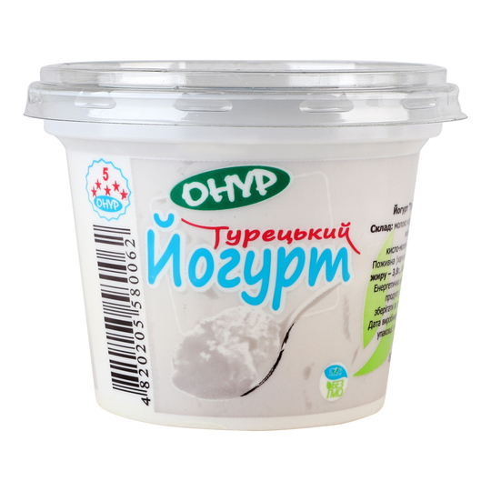Йогурт 3,8% Турецький Онур 250г