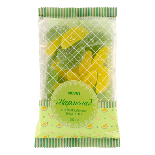 Мармелад з ар.груші та дині Novus 200г