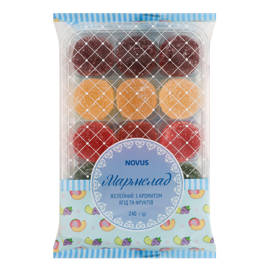 Мармелад з ар.Ягід та фр.Novus 240г