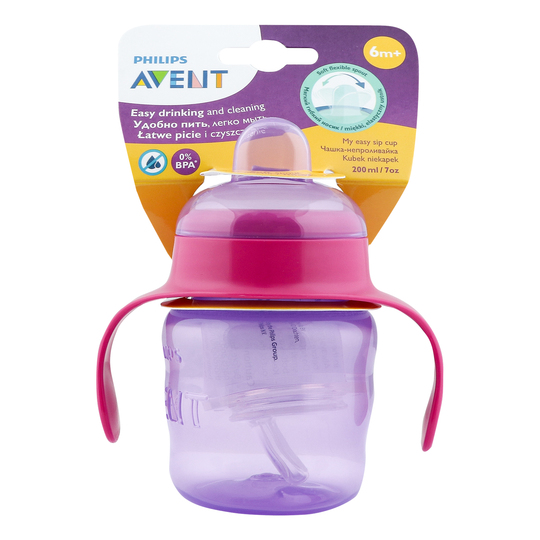 Чашка з носиком та ручк.6 м+ Avent 200мл