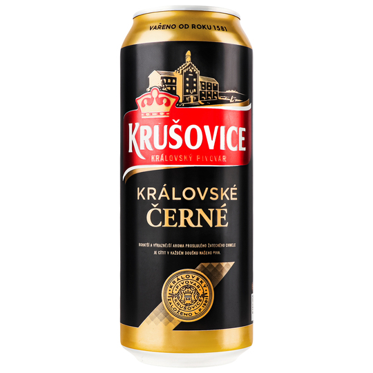Пиво темне Krusovice 3,8% 0,5л з/б