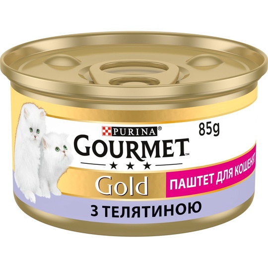 Корм д/кошенят пашт телят.Гурмеголд 85г