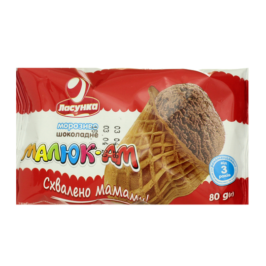 Морозиво Малюк-АМ шок у ст Ласунка 80г