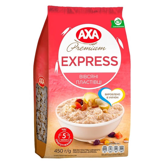 Пластівці вівсяні Axa Prem.Express 450г